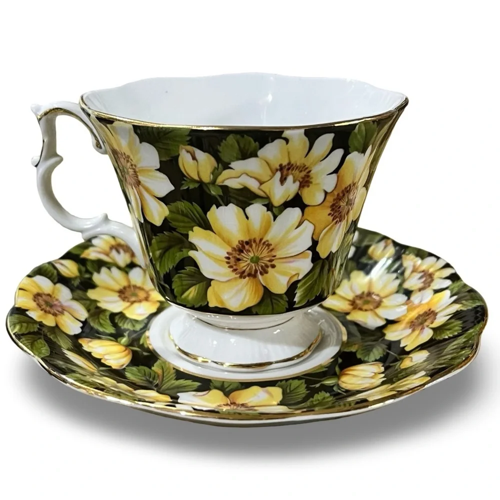 Vintage Royal Albert “Diana” Pattern Teacup and Saucer Set